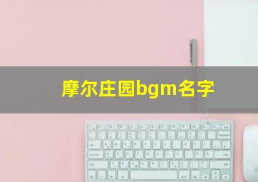 摩尔庄园bgm名字