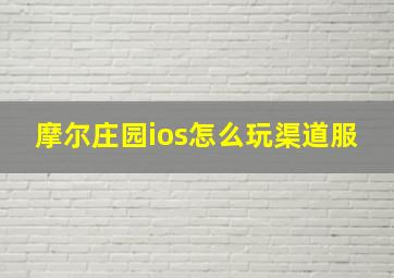 摩尔庄园ios怎么玩渠道服