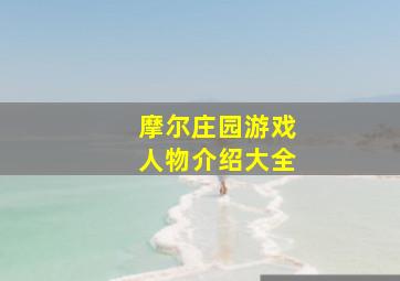 摩尔庄园游戏人物介绍大全