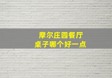 摩尔庄园餐厅桌子哪个好一点