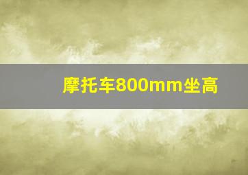 摩托车800mm坐高