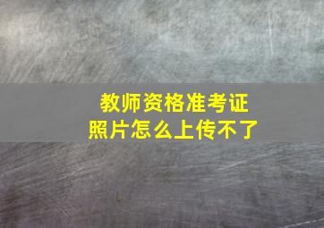 教师资格准考证照片怎么上传不了