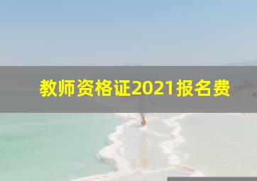 教师资格证2021报名费