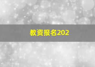 教资报名202