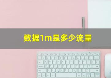 数据1m是多少流量