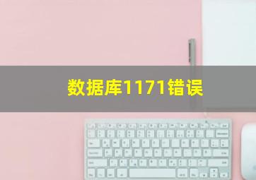 数据库1171错误