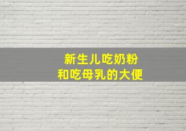 新生儿吃奶粉和吃母乳的大便