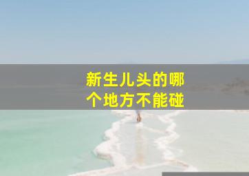 新生儿头的哪个地方不能碰