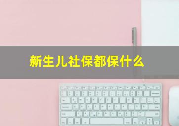 新生儿社保都保什么