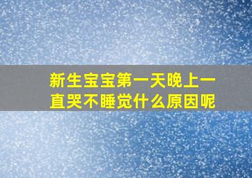 新生宝宝第一天晚上一直哭不睡觉什么原因呢