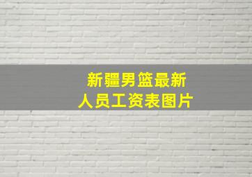 新疆男篮最新人员工资表图片