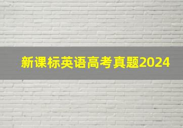 新课标英语高考真题2024