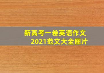 新高考一卷英语作文2021范文大全图片