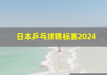 日本乒乓球锦标赛2024