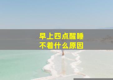 早上四点醒睡不着什么原因