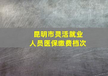 昆明市灵活就业人员医保缴费档次