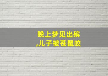 晚上梦见出殡,儿子被苍鼠咬