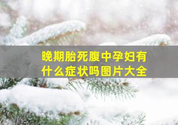 晚期胎死腹中孕妇有什么症状吗图片大全