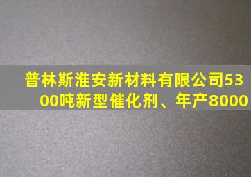 普林斯淮安新材料有限公司5300吨新型催化剂、年产8000