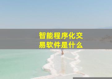 智能程序化交易软件是什么