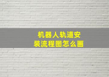 机器人轨道安装流程图怎么画