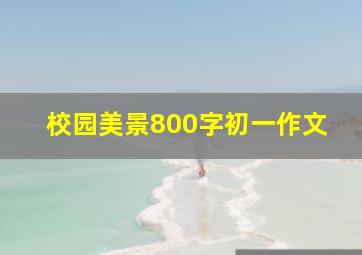 校园美景800字初一作文