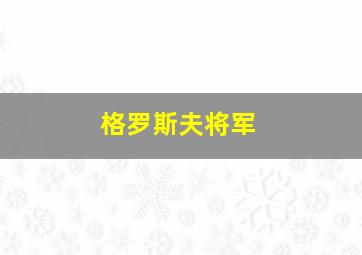 格罗斯夫将军