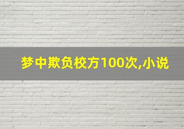 梦中欺负校方100次,小说