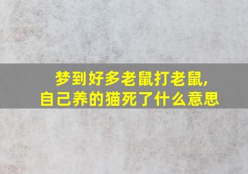 梦到好多老鼠打老鼠,自己养的猫死了什么意思