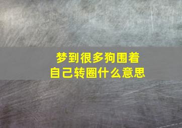 梦到很多狗围着自己转圈什么意思