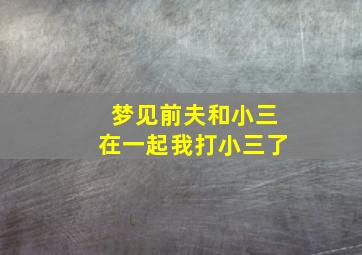 梦见前夫和小三在一起我打小三了