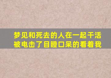 梦见和死去的人在一起干活被电击了目瞪口呆的看着我