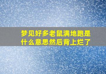 梦见好多老鼠满地跑是什么意思然后背上烂了