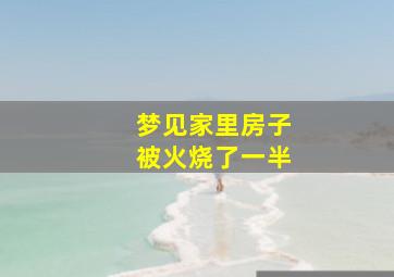 梦见家里房子被火烧了一半