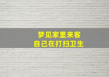 梦见家里来客自己在打扫卫生