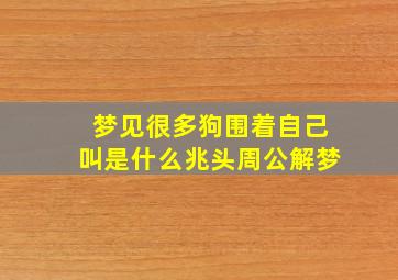 梦见很多狗围着自己叫是什么兆头周公解梦