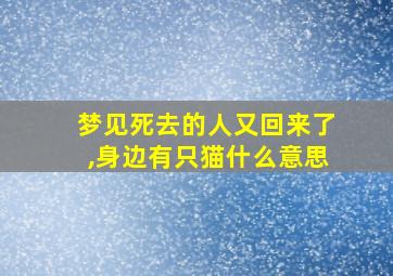 梦见死去的人又回来了,身边有只猫什么意思