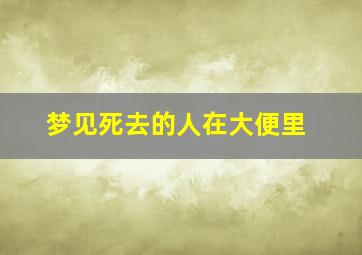 梦见死去的人在大便里