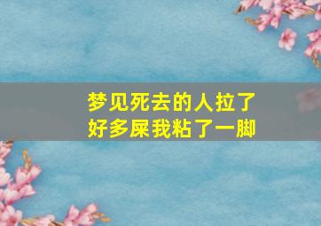 梦见死去的人拉了好多屎我粘了一脚