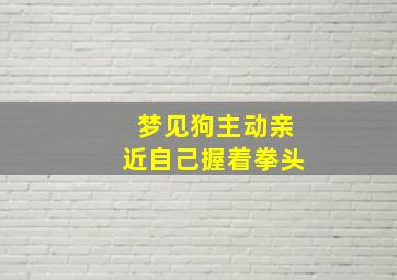 梦见狗主动亲近自己握着拳头