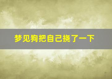 梦见狗把自己挠了一下