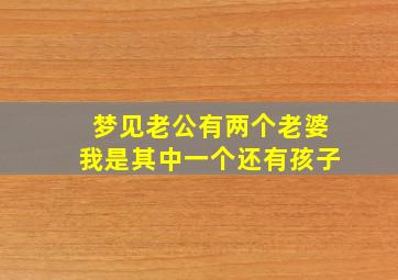 梦见老公有两个老婆我是其中一个还有孩子