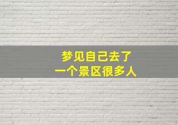 梦见自己去了一个景区很多人