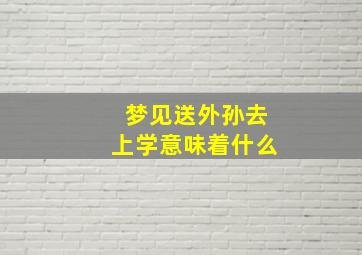 梦见送外孙去上学意味着什么