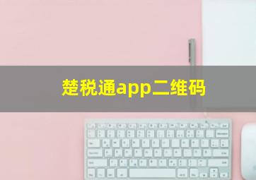 楚税通app二维码