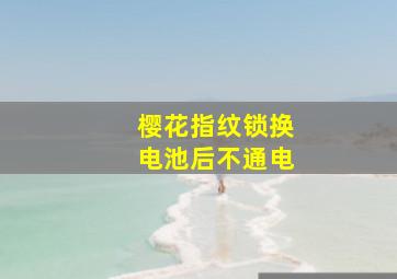 樱花指纹锁换电池后不通电