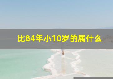 比84年小10岁的属什么