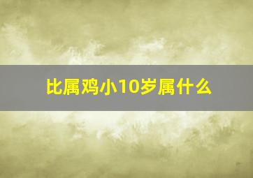 比属鸡小10岁属什么