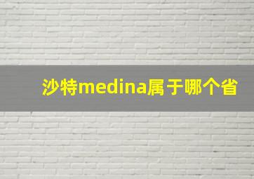 沙特medina属于哪个省