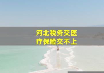 河北税务交医疗保险交不上